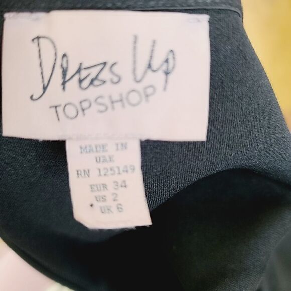 Topshop Strapless Little Black Dress - Picture 7 of 8